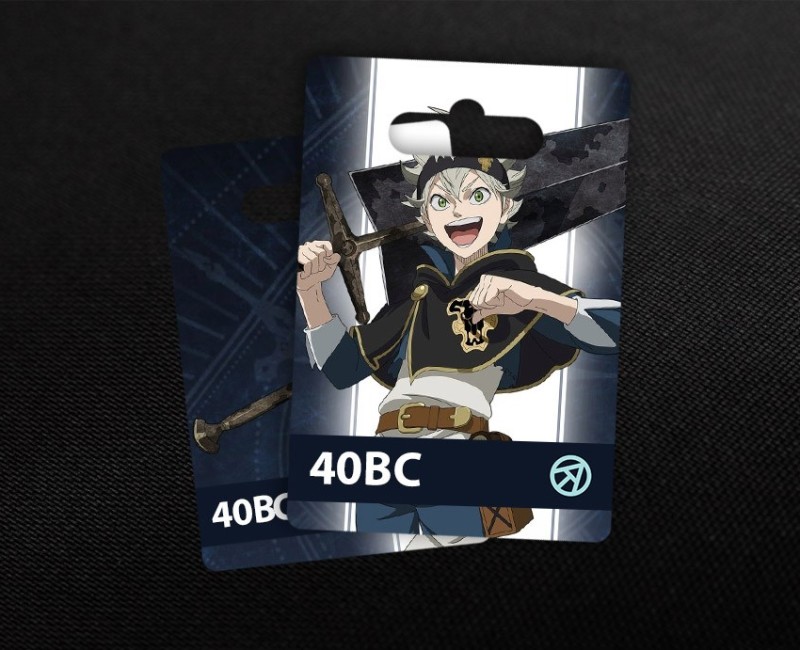 40 Black Crystals в Black Clover M (Garena)