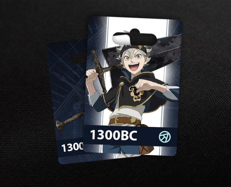 1300 Black Crystals в Black Clover M (Garena)