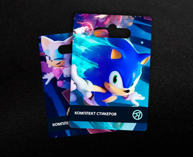 Комплект стикеров в Sonic Rumble