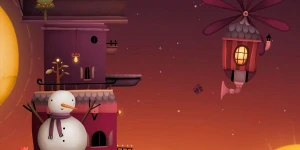 Moonlight Express - рождественская игра, в которой нужно швыряться подарками