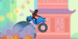 Персонажи Bowmasters отправляются в путь в физическом рейсере Happy Racing