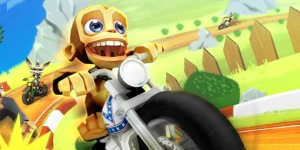 Красочный раннер в фантастической вселенной Nitro Chimp Grand Prix