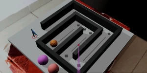 Геймплейное видео головоломки MovE в дополненной реальности