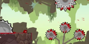 14-минутный геймплейный ролик культового хардкорного платформера Super Meat Boy Forever
