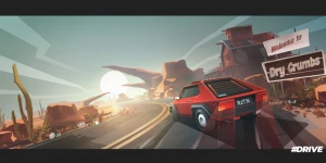 Создатели Ski Jump выпустили стильную медитативную гонку #DRIVE на Android