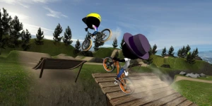 Мультиплеерные гонки на велосипедах Stickman Bike Battle можно скачать на iOS и Android