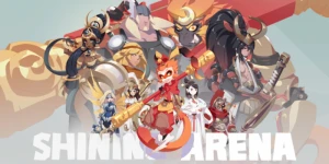 Геймплей MOBA Shining Arena с персонажами мифов разных стран в качестве персонажей