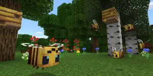Ульи, пчелы и мед в обновлении 1.14.60 для Minecraft: Pocket Edition