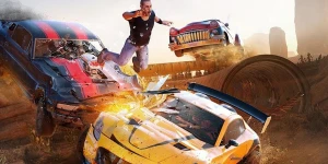 В Crash Ramp на Андроид водитель вылетает из тачки, как в FlatOut