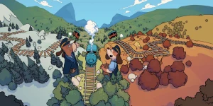 Railbound — красочная игра головоломка про собак-машинистов