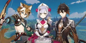 Все Гео-персонажи из Genshin Impact