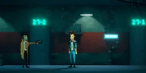 Three Minutes to Eight это киберпанковая игра с русской локализацией