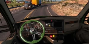 В Truck Simulator Big Rigs есть дорожные работы и пешеходы