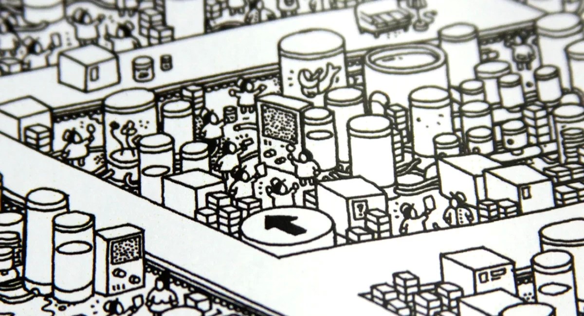 Бесплатная раздача монохромной головоломки Hidden Folks в Epic Games Store