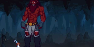 Принцесса готовит еду проклятым монстрам в ранней версии игры Hungry Horrors