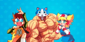 В игре KinnikuNeko: SUPER MUSCLE CAT кот-бодибилдер должен дать отпор пришельцам