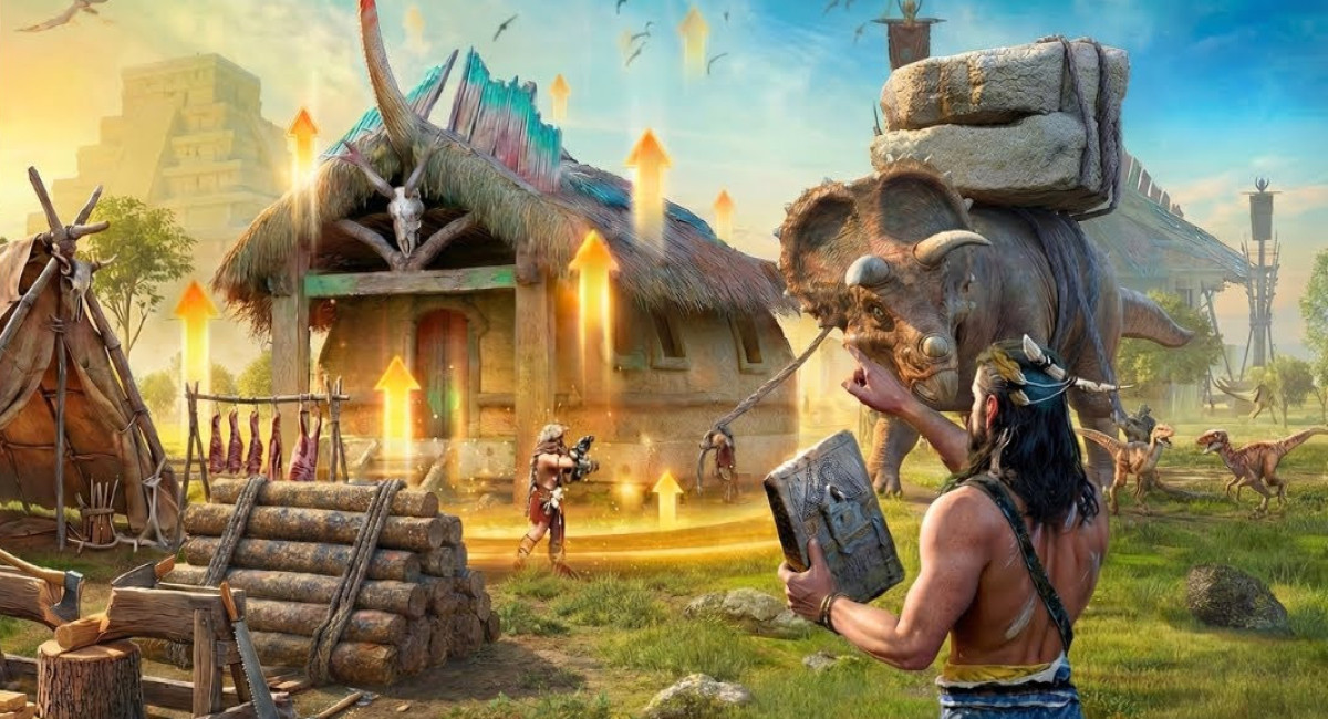 Стратегия Savage Survival: Jurassic Isle с доисторическими людьми и динозаврами получила новый контент