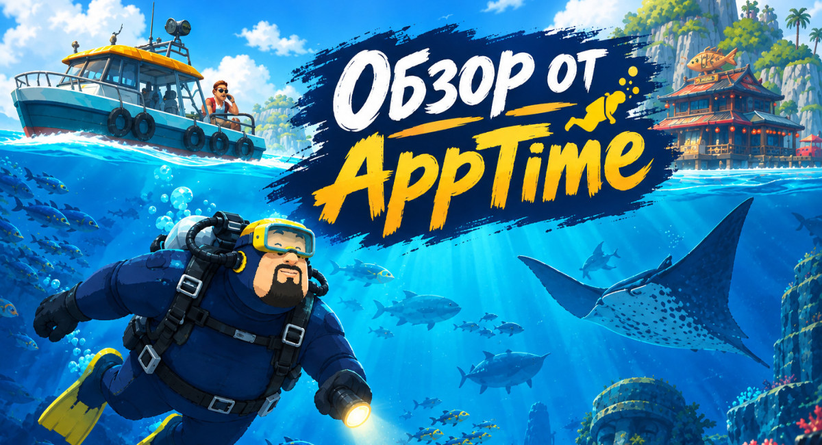 Обзор на мобильную версию Dave the Diver или как я неделю ловил рыбу и общался с русалидами